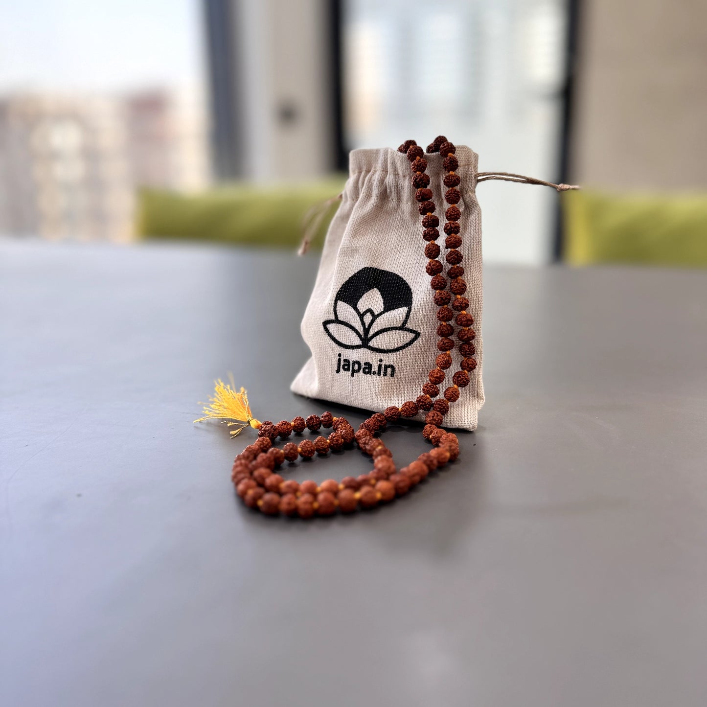 Authentic Brown Rudraksha Mala with 108+1 Beads